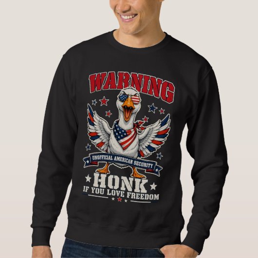 Boze Gans 4 juli sweatshirt (Voorkant)