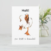 Boze Gans Uitnodiging (Staand voorkant)