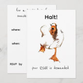 Boze Gans Uitnodiging (Voorkant / Achterkant)
