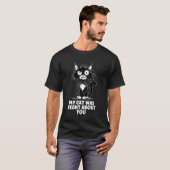 Boze Gestresseerde Kat Grappig Stress Meme Cadeau T-shirt (Voorkant volledig)