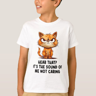 Boze gestresste kat Grappige stress meme voor katt T-shirt