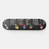 Boze gezicht panda 5 Goden Skateboard (Horizontaal)