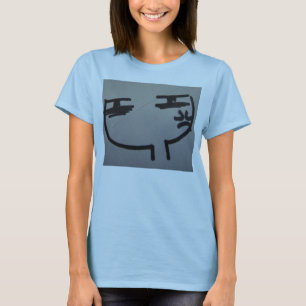 boze gezicht t-shirt