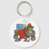 Boze Gorilla Security IT Tech Sleutelhanger (Achterkant)