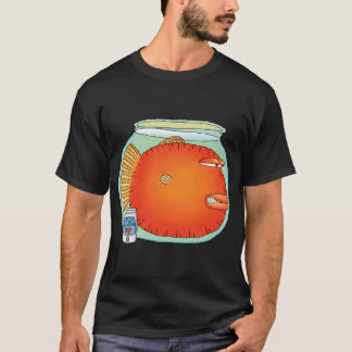 boze goudvis in aquarium t-shirt