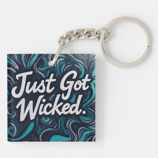 boze heks sleutelhanger (Achterkant)