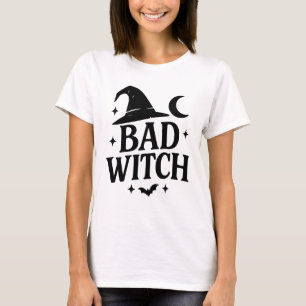 boze heks Zwart-wit minimalistische vrouwen Hall T-shirt