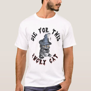Boze Heksenkat Halloween Gotisch T-shirt