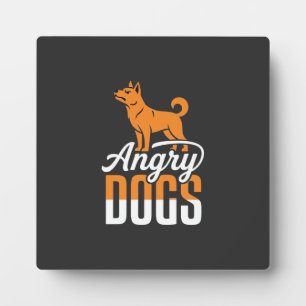 Boze Honden Vector Mascotte Fotoplaat