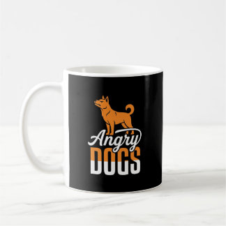 Boze Honden Vector Mascotte Koffiemok