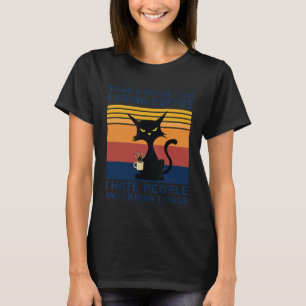 Boze Kat Die Koffie Drinkt T-shirt