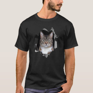 Boze kat meme chagrijnig t-shirt