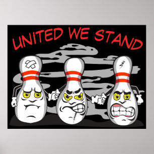 Boze Kegelballen, Grappige Sport Poster