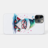 Boze kerstman met een kopje koffie Case-Mate iPhone case (Achterkant (horizontaal))