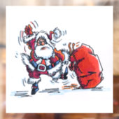 Boze kerstman raam klampen raamsticker (Vel 2)