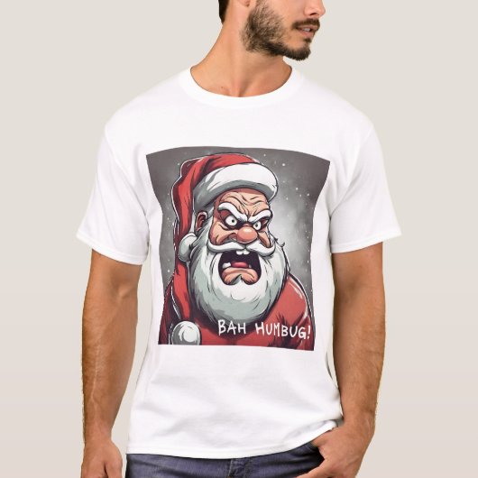 Boze kerstman! t-shirt (Voorkant)