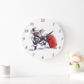 Boze kerstman wandklok grote klok (Huis)