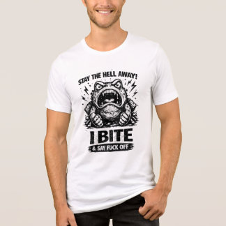 Boze Kikker Blijf Weg Ik Bijt Grappig ontwerp Tri-Blend Shirt