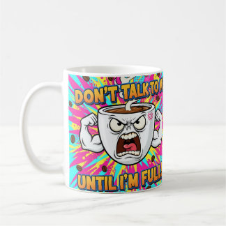 Boze koffiekop grappige cartoon koffiemok
