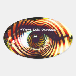 boze ogen ovale sticker