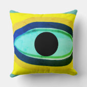 Boze Oog Abstract Kussen (Achterkant)
