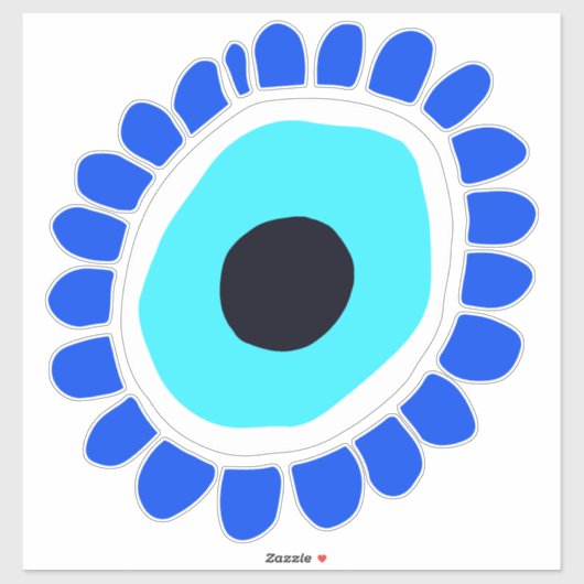 boze oog amulet Lucky Charm Sticker (Vel)
