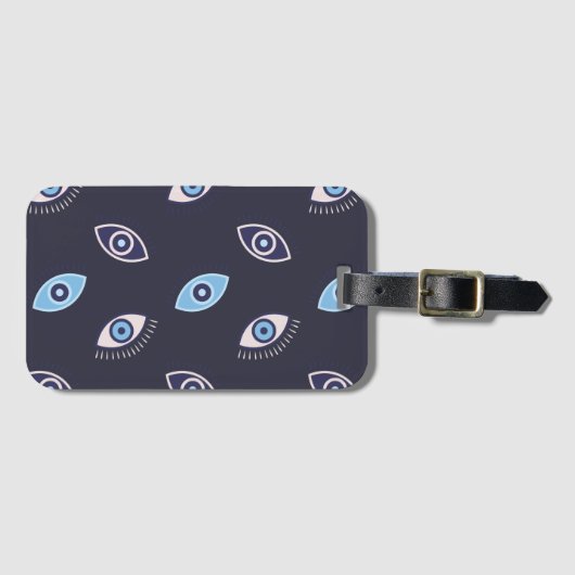 Boze oog bagagelabel (Voorkant (horizontaal))