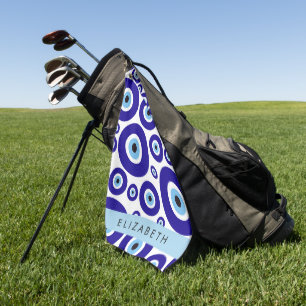 Boze Oog, Grieks Oog, Turks Oog, Mati, Je Naam Golfhanddoek
