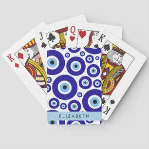 Boze Oog, Grieks Oog, Turks Oog, Mati, Uw Naam Pokerkaarten