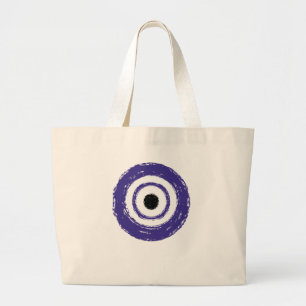 Boze Oog T-shirt Grote Tote Bag