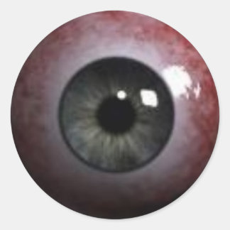 boze oogbol ronde sticker