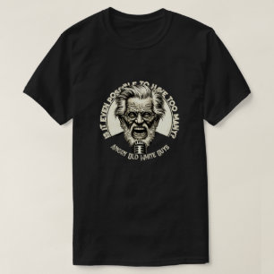Boze oude blanke jongens t-shirt