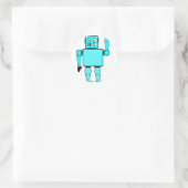 boze robot ronde sticker (Tas)