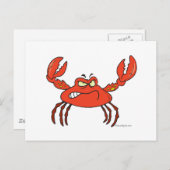 boze rode krab briefkaart (Voorkant / Achterkant)