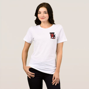 Boze Rottweiler Cartoonhond cadeau voor hondenlief Tri-Blend Shirt