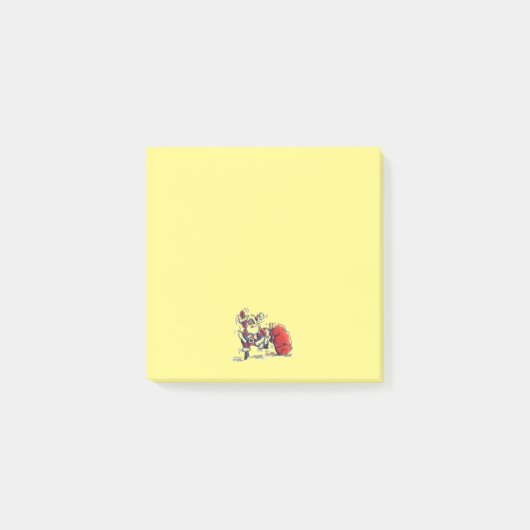Boze Santa gele notitieblokken Post-it® Notes (Voorkant)