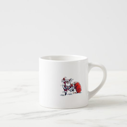 Boze Santa linkerhand espresso mok (Rechts)