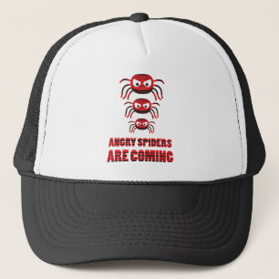 Boze spinnen komen eraan T-Shirt Trucker Pet