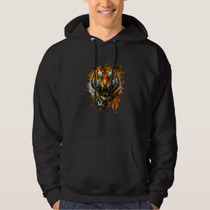 Boze Tijger voor wild dier Grafisch Hoodie