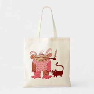 boze tovenares met zijn kat tote bag