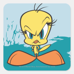 Boze TWEETY™ Vierkante Sticker