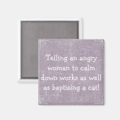 Boze Vrouw Grappige Magneet (Voorkant / Achterkant)