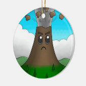 Boze vulkaan keramisch ornament (Links)