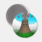 Boze vulkaan magneet (Voorkant / Achterkant)