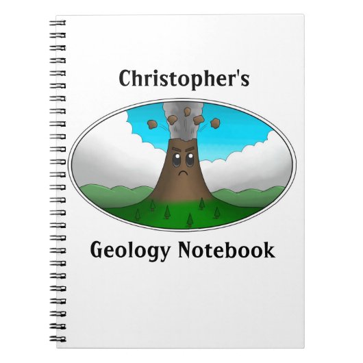 Boze vulkaan notitieboek (Voorkant)