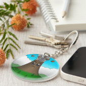 Boze vulkaan sleutelhanger (Voorkant Rechts)