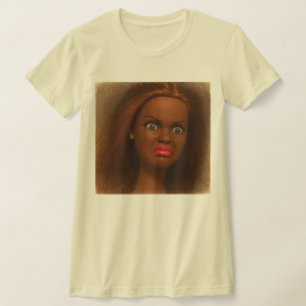 Boze Walgelijke Zwarte Poppengezicht Meme T-Shirt