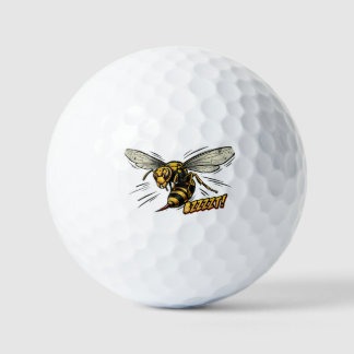 Boze Wesp BZZZT Stripboek Kunst Golfballen
