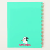 Boze witte papegaai met grappige tekst planner (Achterkant)