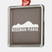 Bozeman Alsjeblieft Metalen Ornament (Links)